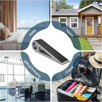 2 Pcs Heavy Duty Door Stopper for Bottom of Door, Aluminum & Rubber Door Stop - Image 7