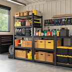 Garage Storage Shelves 2PCS, 60'' H Shelving Units and Storage, 2400 LBS Heavy Duty Shelving, Metal Garage Shelves for for Basement, Warehouse, Pantry, Closet, Kitchen 12" x 28'' x 60'' - Image 8