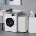 Slim Laundry Hamper with Lid and Wheels, Small Rolling Laundry Basket with - Image 5