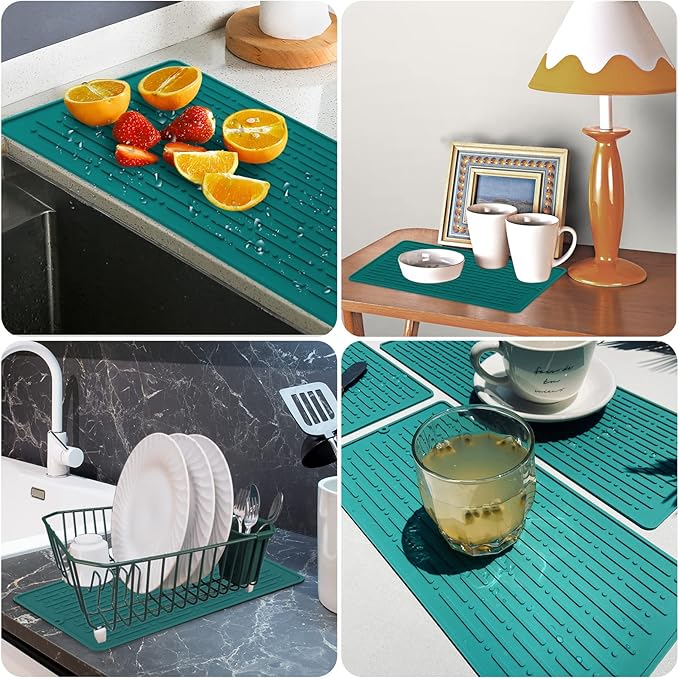 Dish Drying Mats, Heat-resistant Silicone Mat - Image 6