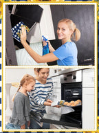 Bencailor 4 Pcs Sunflower Kitchen Towels Blue and White Floral Hand Dish Towels - Image 4