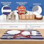 2 Pcs Memorial Day Dish Drying Mat - Image 3