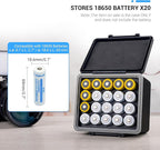 JJC 18650 Battery Case Holder for 20 x 18650 Battery, Water-Resistant & - Image 2