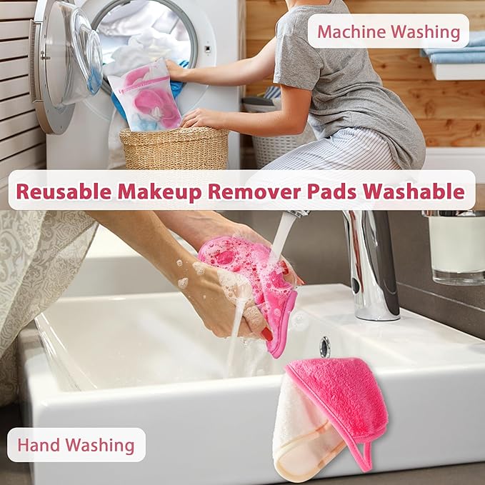 Makeup Remover Cloth, Makeup Remover Pads Microfiber Face Washcloth - Image 7