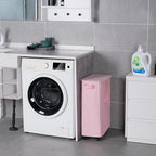 Slim Laundry Hamper with Lid and Wheels, Small Rolling Laundry Basket with - Image 6