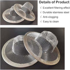 10Pcs Metal Mesh Kitchen Sink Strainer, 4.41" Stainless Steel Slop Basket - Image 3