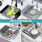 BBXTYLY Expandable Roll Up Dish Drying Rack, Over The Sink Drying Rack Sink - Image 4