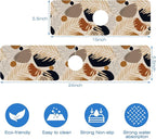 Boho Tropical Leaves Kitchen Sink Splash Guard Mat Absorbent Fast Drying Mat - Image 3