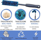 7PCS Car Wheel Rims Detail Cleaning PRO Wash Kit, Wheel Wash Mitt, Tire Brush - Image 6