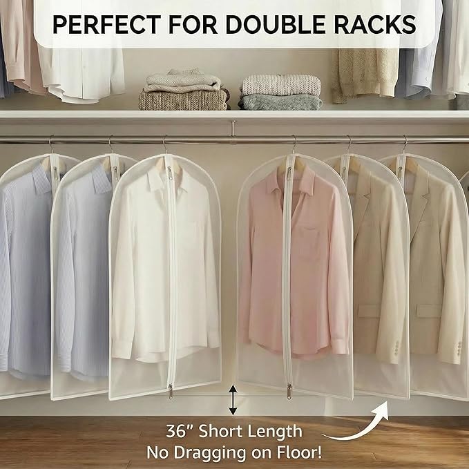 12 Pack Shirt Garment Bags - Image 3