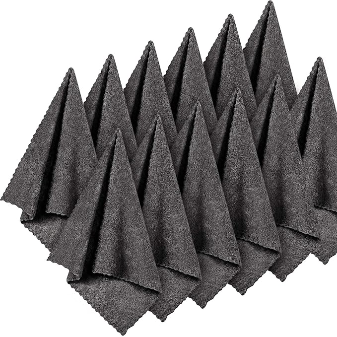 Syhood 12 Pieces Face Wash Cloth 12 x 12 in Makeup Remover Cloths Towel Coral by Syhood