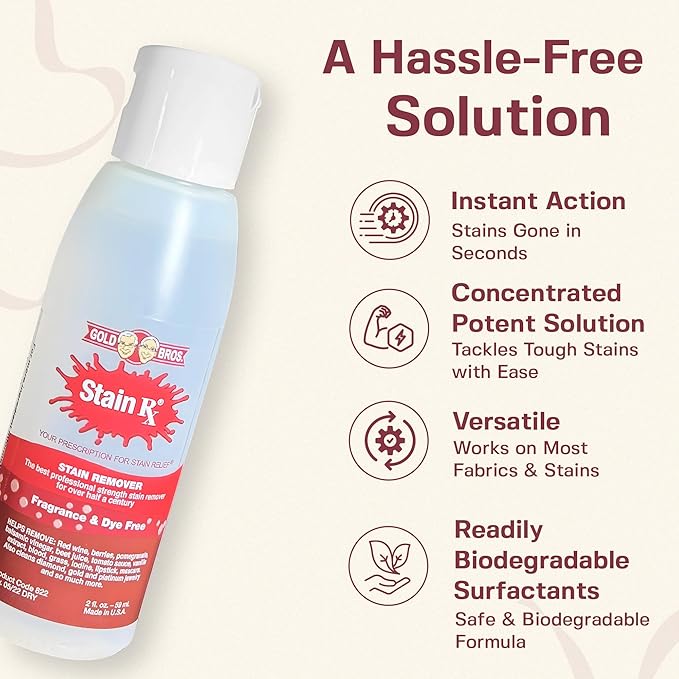 Stain Remover, Effectively Eliminates Stains from Wine, Berries & Blood on - Image 3