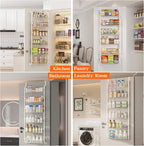 MIAOLI Over the Door Pantry Organizers and Storage, 6-Tier Spice Rack, Home & - Image 7