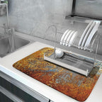 Brown Rust Colorful Metal Rusty Steel Iron Dish Drying Pad 18 x 24 Inch - Image 5