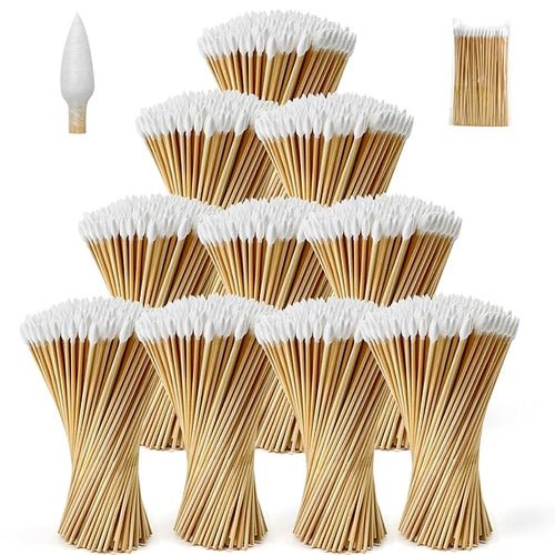 1000 PCS 6-Inch Precision Gun Cleaning Swabs by PINGMIC