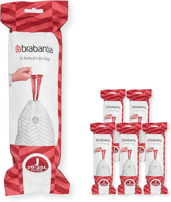 Brabantia PerfectFit Trash Bags Thick Plastic Trash Can Liners by BrabantiaUSA