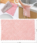 Kitchen Cloth, Microfiber Dish Towels Washcloths, Super Absorbent Coral Velvet - Image 6