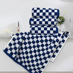 Jacquotha Navy Blue Hand Towels 4 Pack, Cotton Decorative Bathroom Hand Towels - Image 2