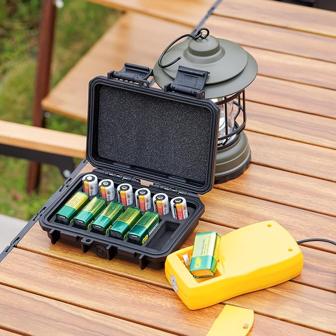 KIWIFOTOS 12 Slots 9V & CR2 CR123A Battery Storage Organizer Case IP67 - Image 7