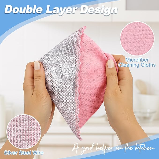 Non-Scratch Steel Wool Dishcloth - Image 2