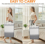 4 Pack Large Laundry Baskets, Laundry Hampers, Freestanding Waterproof - Image 6