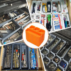 42 Pack Tool Box Organizer Tool Tray Dividers, Rolling Tool Chest Cart Cabinet - Image 3