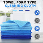 Tanlade Microfiber Cleaning Cloth 6"x6" Cleaning Rags Reasonable Kitchen Towels - Image 3