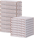 Kitinjoy Cotton 16 Pack Kitchen Towels and Dishcloths Sets, 16 x 25 Inch & 12 X by Kitinjoy