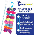 Sock Laundry Solution for Washing Drying & Storing Socks in Pairs, Clip & Hold - Image 4