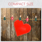 125pcs Christmas Wood Clips: Xmas Tree Snowflake Gloves Elk Clothespins - Image 5