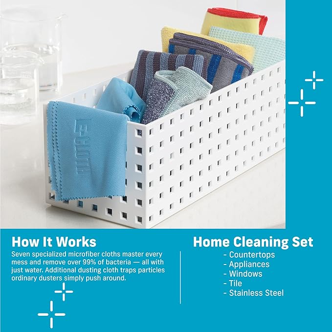 E-Cloth Home Cleaning Set, Premium Microfiber Cleaning Cloth, Household - Image 7