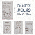 sea me at home Coffee Themed Funny Dish Towels - Image 2
