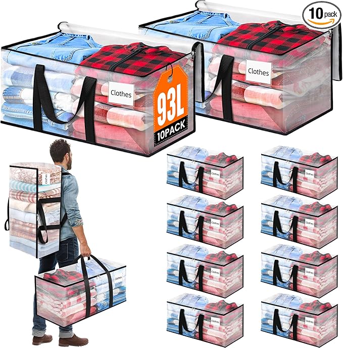 BlissTotes 10-Pack Large Moving Bags by BlissTotes