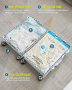 Vacuum Storage Bags for Travel, 8 Pack Vacuum Seal Bags - Image 4