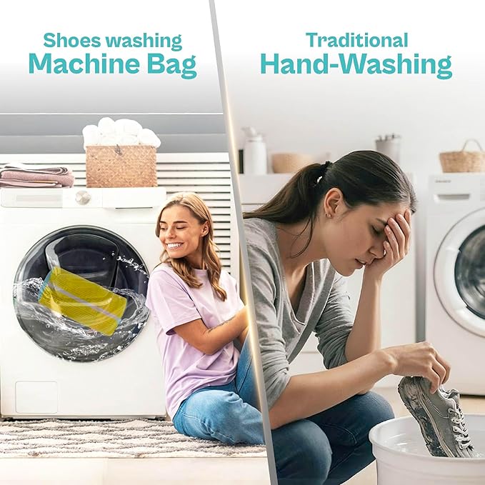 Shoe Washing Machine Bag – 2 Pack Mesh Laundry Bags - Image 3