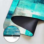 MCALK Turquoise Coffee Mat for Kitchen Counter, Teal Dish Drying Pad - Image 5