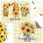 2 Pcs Sunflower Dish Drying Mat by DuuiHua