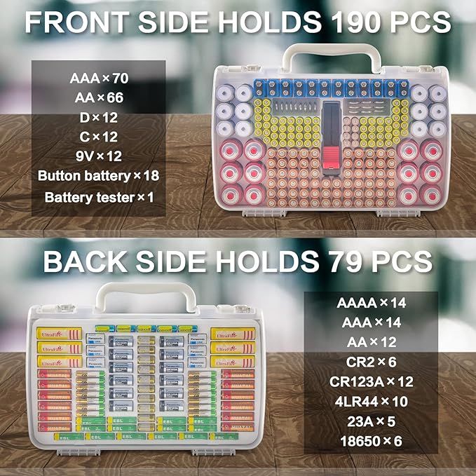 Battery Organizer Storage Case - Image 2