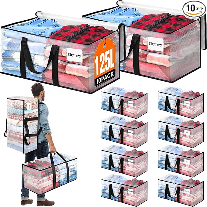 BlissTotes 10-Pack Large Moving Bags by BlissTotes