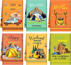 Boyiee Set of 6 Camping Kitchen Towels Absorbent Dishcloths Bonfire Tent Car by Boyiee