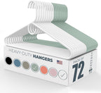 Neaties Heavy Duty Clothes Hangers 50+ Pack – Made in The USA – 8lb Capacity by NeatiesHangers