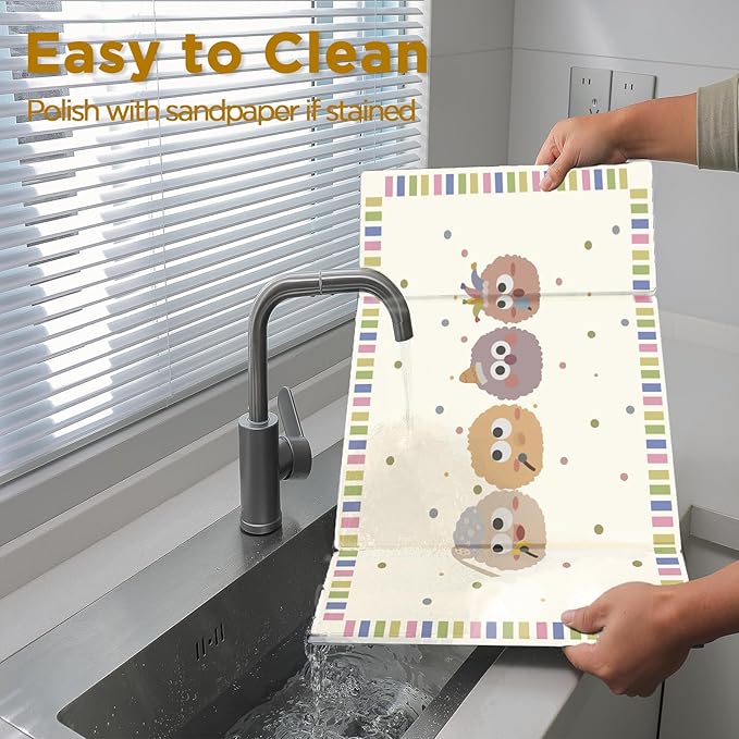 Stone Drying Mat for Kitchen Counter, Large Stone Dish Drying Mat - Image 4