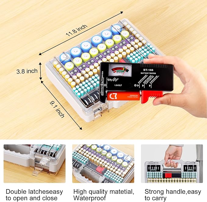 Battery Organizer Storage Holder Box Case - Image 6