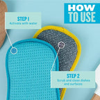 E-Cloth Washing Up Pad, Premium Microfiber Non-Scratch Kitchen Dish Scrubber - Image 2