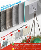 Adhesive Hooks for Wall, Wall Hangers Without Nails for Photos Frames, Utility - Image 4