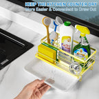 Cisily Kitchen Sink Caddy, 5.3 in Wide, 9.49 in Long, 4 Storage Spaces - Image 3