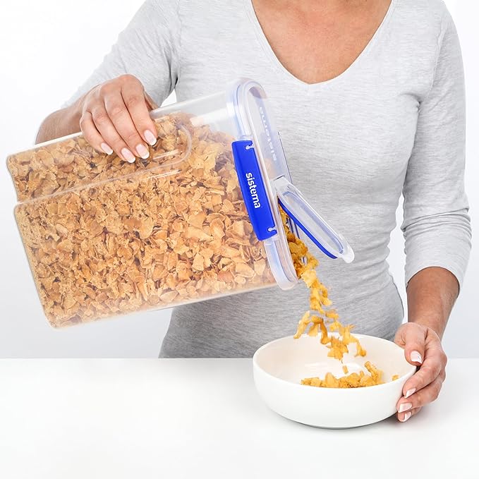 Sistema KLIP IT PLUS Cereal Storage Container | Airtight 4.2 Litre Food Pantry - Image 6