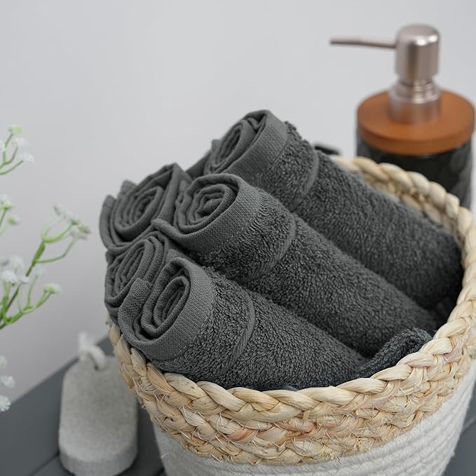 Tens Towels Pack of 60 Washcloths, 12 x 12 Inches, Lighter Weight, Quick to Dry - Image 4