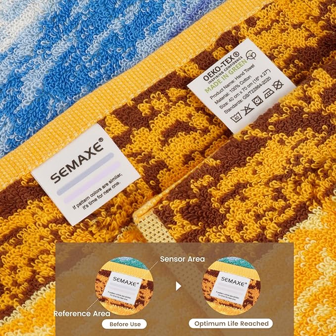 SEMAXE Luxury Bath Towel for Bathroom, 100% Cotton Towel - Image 4
