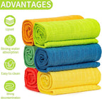 HELOMOR 6 Extra Large Microfiber Cleaning Cloths, Reusable Multi-Purpose - Image 3